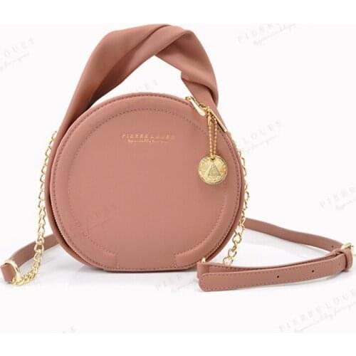 Brand Designer Circular Handbags for Women Simple Colorful Small Ladies Crossbody Bags Party Weekender Shoulder Bag Simple Purse