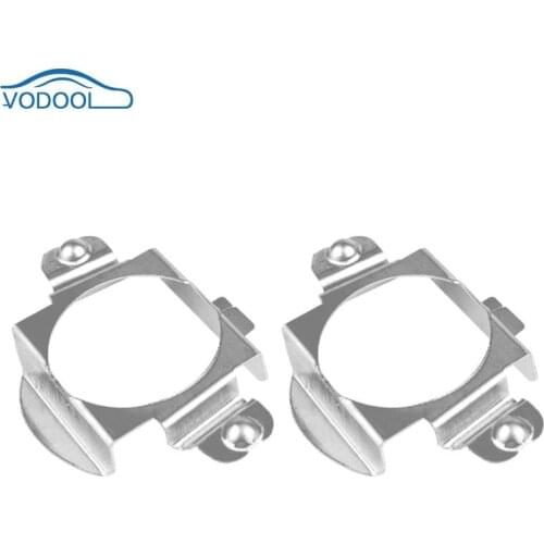 1 Pair Metal H7 Car LED Headlight Lamp Bulb Base Adapters Holders Retainer Clips Headlight Bulb Base Adapter Car Accessories
