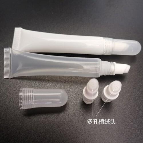 10/30/50pcs Plastic Cosmetic Tubes,10ml Empty PE Squeeze Tube for Lip Gloss Makeup Cosmetics Tube Packaging