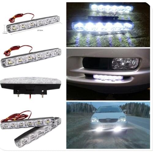 2pcs LED motorcycle car daytime running lights modeling anti-fog for Opel Corsa Antara Meriva Zafira Insignia Mokka