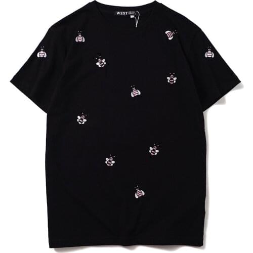 2020 New Arrival Fashion Street Popular Logo Body Short Sleeve T-shirt Loose Cotton Novelty O-neck Animal T Shirt Tshirt Homme