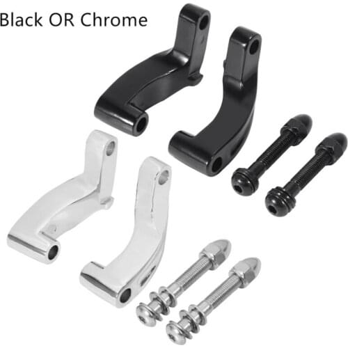 Motorcycle Mirror Mount Adapter For Harley Fat Boy Softail FLSTF Blackline Dyna Street Bob Fat Bob Wide Glide Super Low Rider