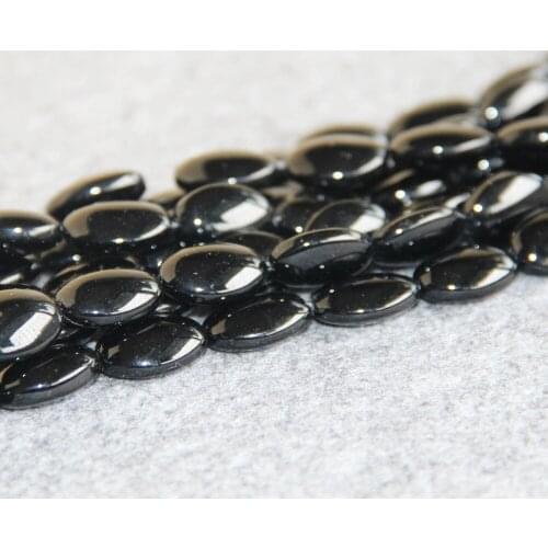 Accessory Crafts For Necklace Bracelet 13x18mm Onyx Black Carnelian Beads Oval DIY Loose 15inch Jewelry Making Fitting Female