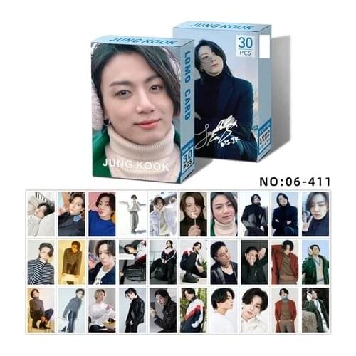 Kpop Album Photo Card Bangtan Boys 2021 Winter Package BE Collection Photocard Self Made Paper Cards Lomo Cards photo poster