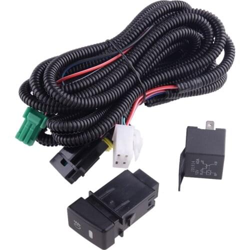 Car Front Fog Light Harness Wiring Switch 12V Fit For Suzuki SX4 Saloon GY Hatchback Grand Vitara Alto Swift Jimny FJ 2009