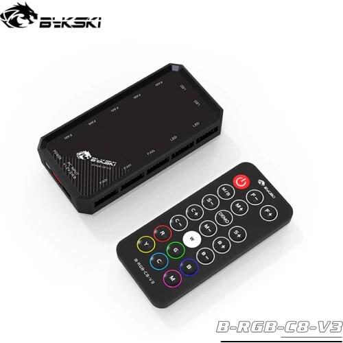 BYKSKI RGB use for Block 12V RGB LED Strip Light / Support Connect to 12V RGB 4PIN Header in Motherboard/ only compatible Bykski