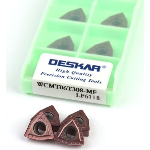 DESKAR WCMX030208 WCMX040208 WCMT050308 WCMT06T308 WCMT080412 MF LF6118 High quality U drill insert CNC turning tool tool parts