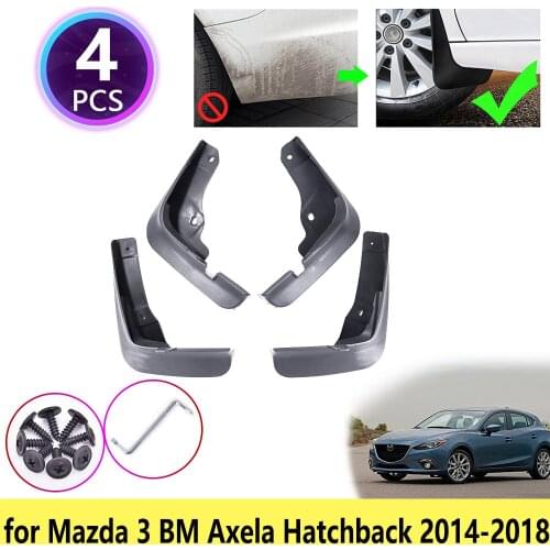 For Mazda 3 BM Axela Hatchback 2014 2015 2016 2017 2018 Mudguards Mudflaps Fender Guards Splash Mud Flaps Wheel Car Accessories