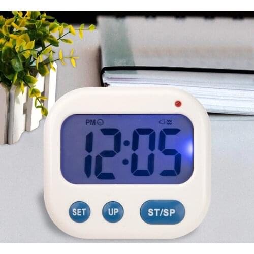Vibration Backlight LED Digital Clock Timer Electronic Desktop Student Alarm Clock Kitchen Home supplies