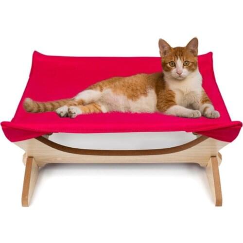 Cat Hammock Bed Lounger Small Dogs Comfy Foldable Hanging Sleeping Bed Hammocks Hanging Shelf Seat Beds Cover Cushion