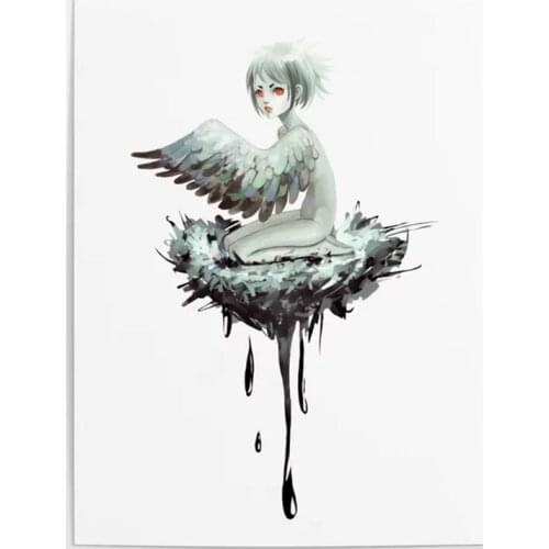 Hd Printed Home Decoration Canvas Painting Nest Anime Girl Poster Minimalist Wall Art Picture For Girl Room Modular No Framework