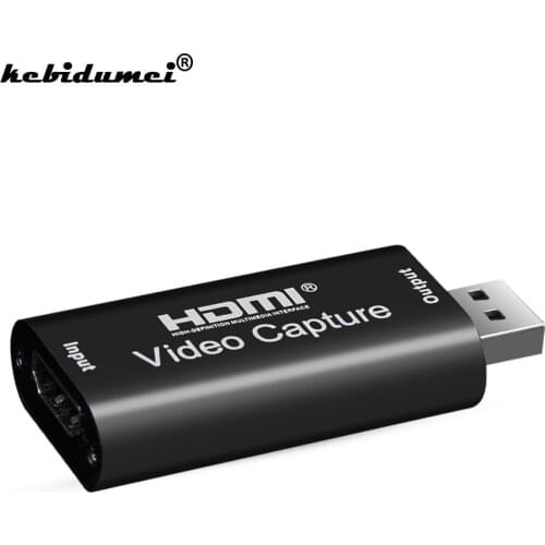 Video Capture Card USB2.0/3.0 HDMI-compatible Video Grabber Record Box fr PS4 Game DVD Camcorder HD Camera Recording Live Stream