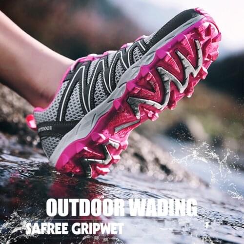 Men Breathable Hiking Shoes Women Durable Trekking Climbing Shoes Outdoor Camping Sport Shoes Non-Slip Unisex Hiking Sneakers