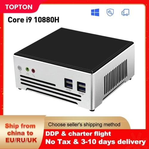 Topton Cheap Fanless Mini PC Windows 10 Pro Intel i5 7200U i3 7100U i7 4500U DDR4/DDR3 Barebone Computer 4K HTPC WiFi HDMI VGA