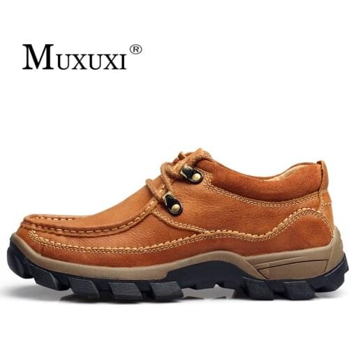 Muxuxi Men's Patent Leather Shoes