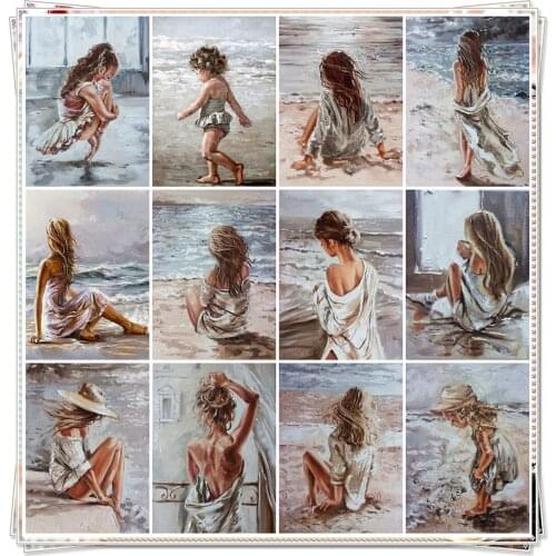 New Style DIY Full Square / Round Art Diamond Painting Kit Abstract Girls Diamond Embroidery Drill Cross Stitch Gift Home Decor