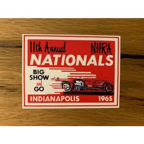 NHRA Nationals 1965 Aufkleber USA V8 Sticker Muscle Car Hot Rod Oldtimer US #136