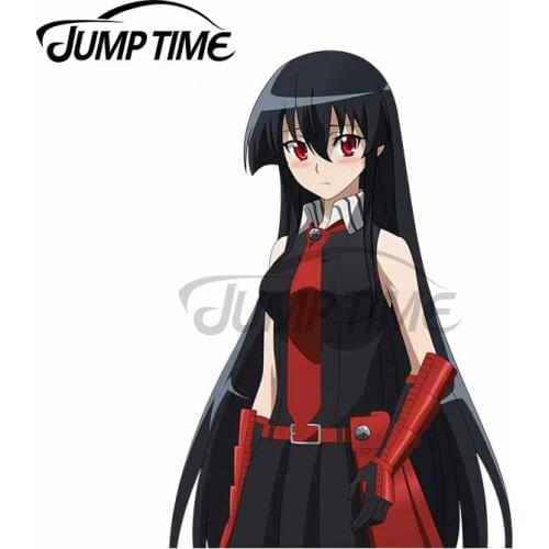 Jump Time 13 x 8.6cm Akame Ga KILL Akame Decal Laptop Funny Car Stickers Waterproof Scratch-Proof Personality Windows Decoration