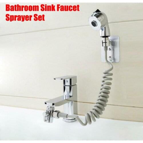 2020 New Long Flexible Hose Bathroom Faucet External Shower Handhel Faucet Spray Telescopic Small Nozzle Set Shampoo Head Set