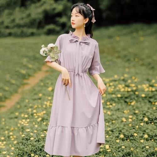 2021 New Summer Dress Women Gentle Wind Waist Dress Ladies Temperament Slim Dresses Sweet And Fresh Dress Women Clothing Fashion