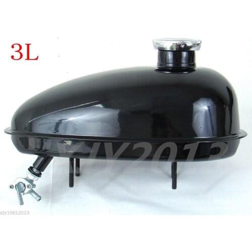 New 49cc ~ 80cc Engine Motorized Bicycle Fuel gas Tank With Cap Petocok 3L