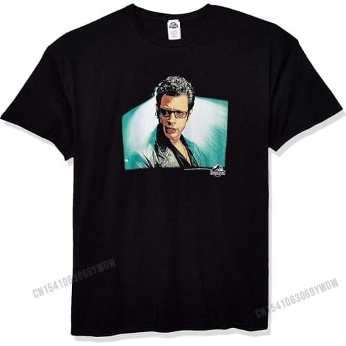 Jurassic Park Mens Officially Licensed Good Goldbloom Graphic Tee Unique Street Tops Shirts Brand New Cotton Man T Shirt