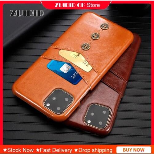 Suitable for IPhone 7 8 Plus 11 12 Pro Max XS XR Mobile Phone Shell Card Protective Sleeve Oil Wax Pattern Back Shell