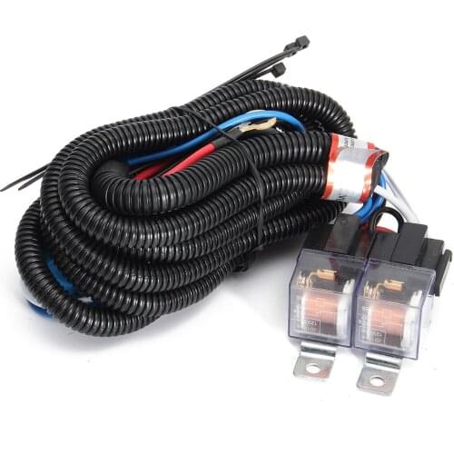 Durable Headlight Relay Wiring Headlights Brightener Accessories 12V 4pcs Plug Light Bulb Socket Headlamp Headlamp Relay Wiring
