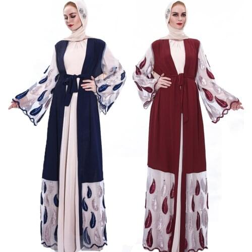Ramadan Eid Mubarak Abayas Dresses For Women Kimono Cardigan Robe Abaya Dubai Muslim Turkey Islam Clothing Femme Vestido Mujer