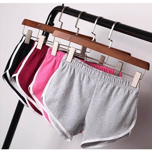 New Summer Street Fashion Shorts Women Elastic Waist Short Pants Women All-match Loose Solid Soft Cotton Casual Short Femme