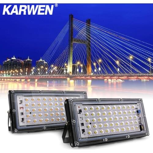 LED Flood Light 50W AC 220V 240V Spotlight Outdoor Garden Landscape Lighting Led Reflector Cast light Floodlights