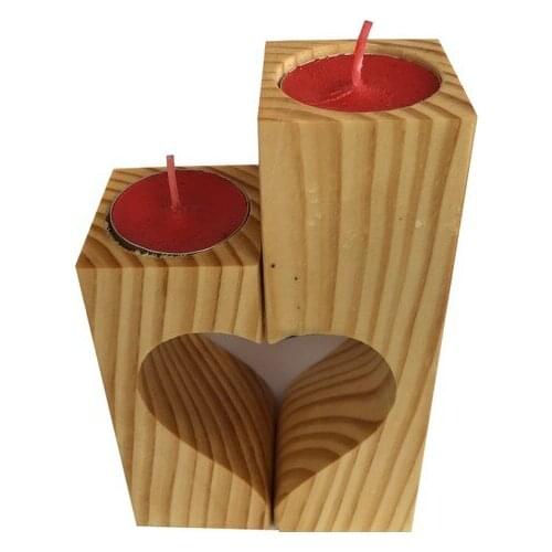 Tuğra Wooden candle Holder Kalpli̇ Verni̇kli̇ Pine Rengi̇ candle and candlestick свеча и подсвечник vela y candelero