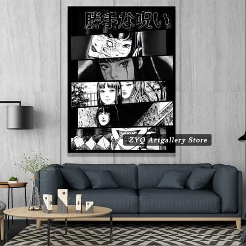 Uzumaki Tomi Ito Tomie Junji Manga Wall Art Decoration For Home Wallpaper Decor Wall Picture For Living Room