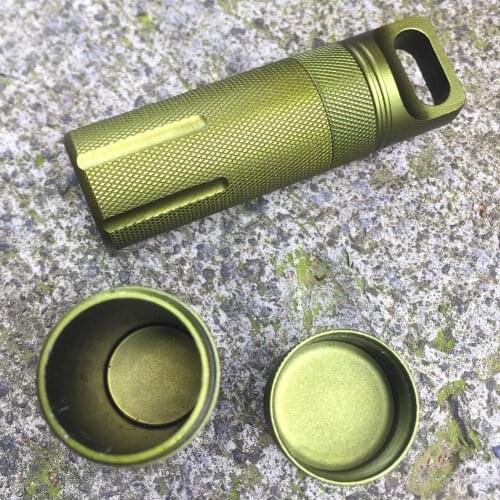 Outdoor Aluminium Alloy Waterproof Medicine Storage Bottle Capsule Container Medicine Storage Bottle Capsule Container boxBottle