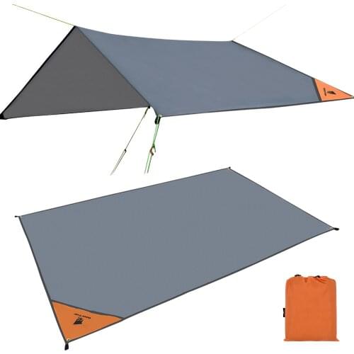 GeerTop Ultralight Tent Tarp Outdoor Camping Mat Waterproof Rain Fly Sun Shelter Footprint Canopy for Outdoor Tourist Garden