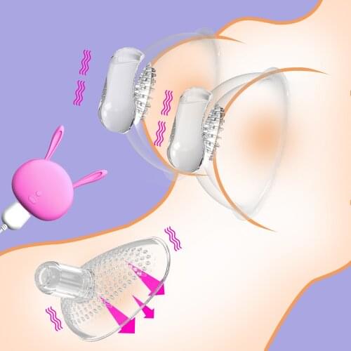Nipple Massage Vibrator Clitoris Stimulator Oral Cunnilingus Vagina Licking Vibrator Breast Pump Enlarge Sex Toy for Woman 5