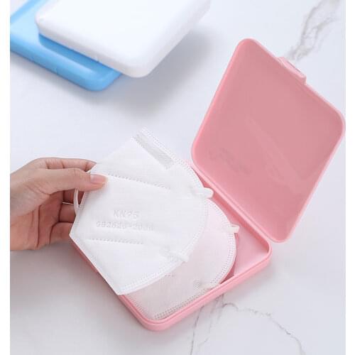 1pcs Mask Storage Box Portable Moisture-proof Mask Box Outdoor Waterproof and Dust-proof Storage Box Mask Protection Box