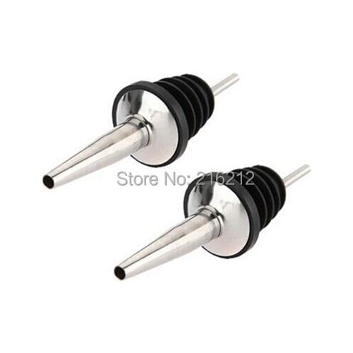 120 pcs New Arrive Stainless Steel Liquor Spirit Pourer Free Flow Wine Bottle Pour Spout Stopper