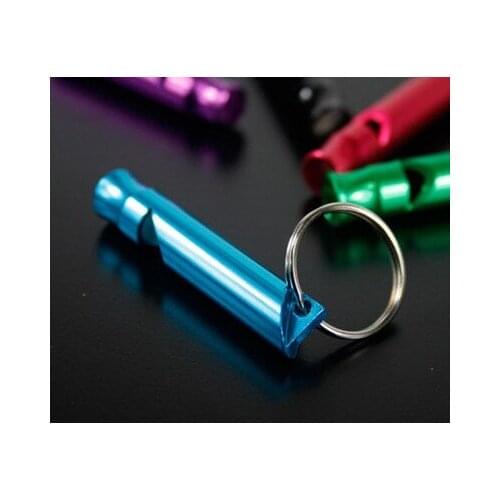 2019 Mini Aluminum Alloy Whistle Outdoor Camping Hiking Survival Safety Sport Emergency Whistle Outdoor EDC Tools 6 Colors