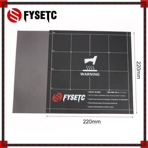 220x220mm New Fles Magnetik Heatbed Build Surface Plate Sheet 2 in 1 with 3M Adhesive Backing For Wanhao i3 Anet A8 A6 Ender 5