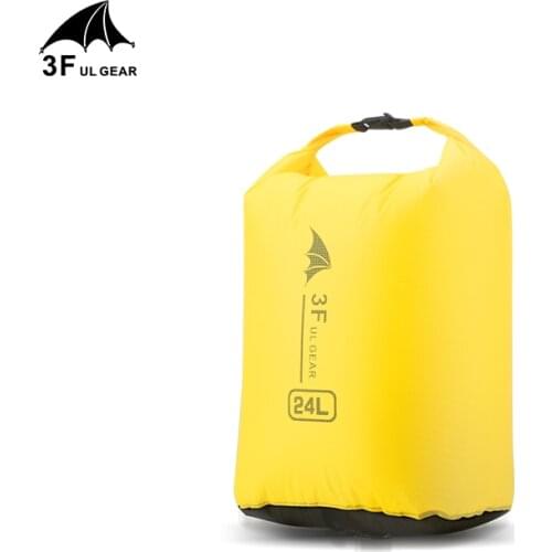 3F UL GEAR 30D 24L&12L Exhaust Drifting Bag Waterproof Bag For Camping Sports Floating Storage Bags Folding Travel Kits