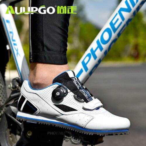Auupgo 2020 Professional Athletic Bicycle Shoes No-Locking Unisex Casual Bike Sneaker Breathable Racing sapatilha ciclismo