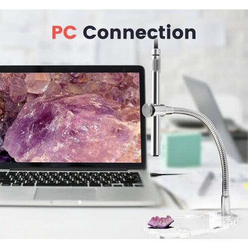 1-500x Magnification Portable Digital USB Microscope with Flexible Arm Observation Stand Health, Collections, PCB Inspection