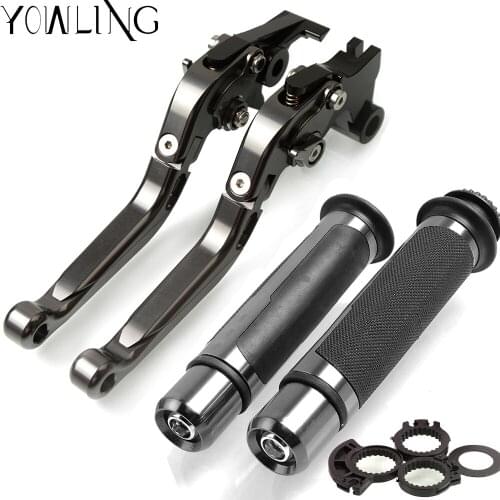 For YAMAHA XSR 700 900 ABS 2016 2017 2018 CNC Motorcycle Adjustable foldable Levers Brake Clutch Levers and Handlebar Hand Grips