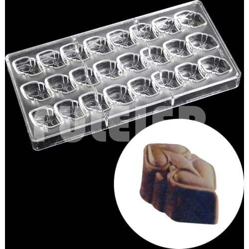 Valentines Day Cupid Heart Shape Polycarbonate Chocolate Mold For Bonbon Baking Pastry Candy Mould Confectionery Tool Bakery