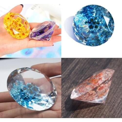 Diamond Shape 2 size Silicone Mold Mould Resin Pendant Jewelry Making Mold DIY Craft Tool fashion Gift handmade tools home decor