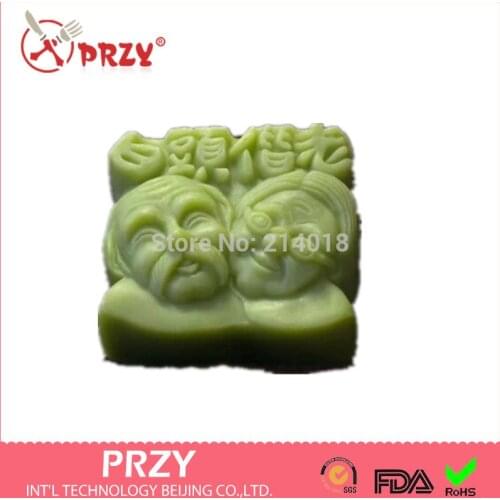 Old couple modelling 3D soap mold Cake decoration mold Cake mold manual Handmade soap mold candle free shipping