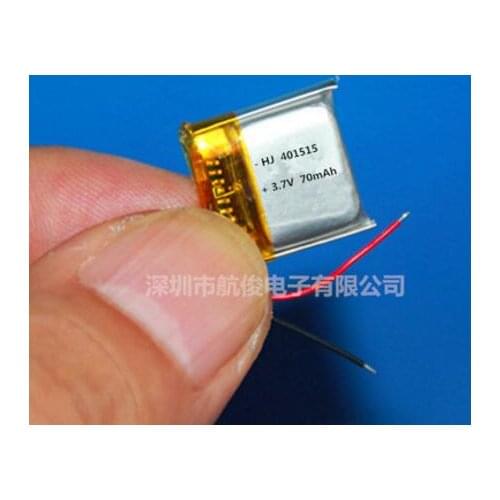 3.7V polymer lithium battery 401515mah camera pen, recording pen, Bluetooth battery