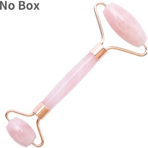 Facial Massager Guasha Massage Rose Quartz Roller Natural Jade Body Massager Slimming Face Massage Gouache Scraper for Face