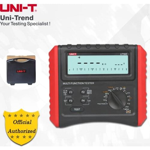 UNI-T UT595 Multifunction Tester; Electrical Tester, Insulation Resistance/Line/Loop Impedance/RCD Measurement, Data Storage